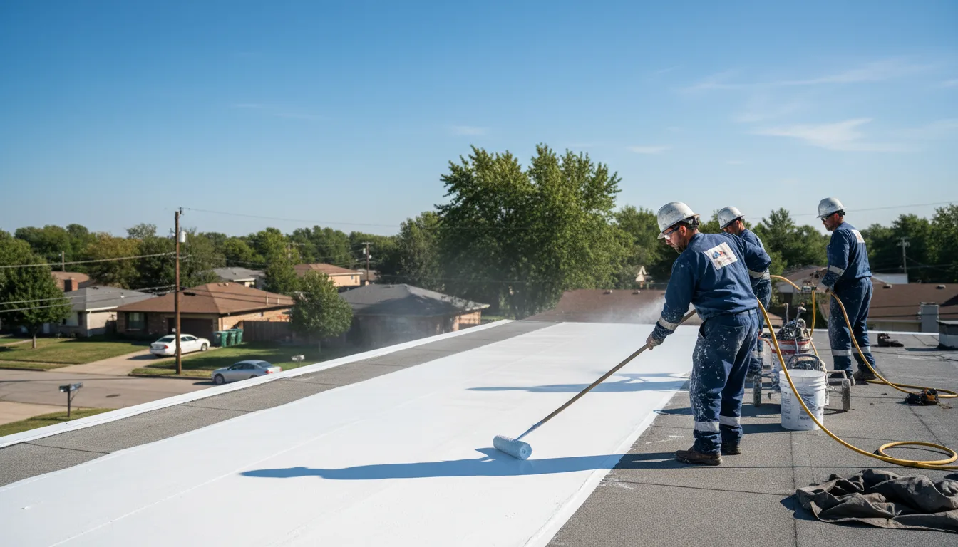 Commercial roof coating in Saucier, MS near me